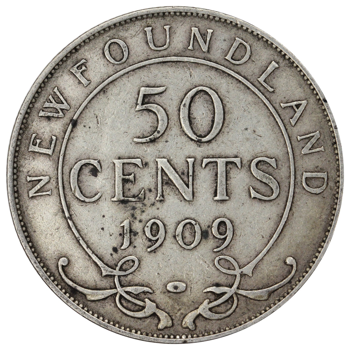 1909 Newfoundland 50-cents VF-EF (VF-30) $