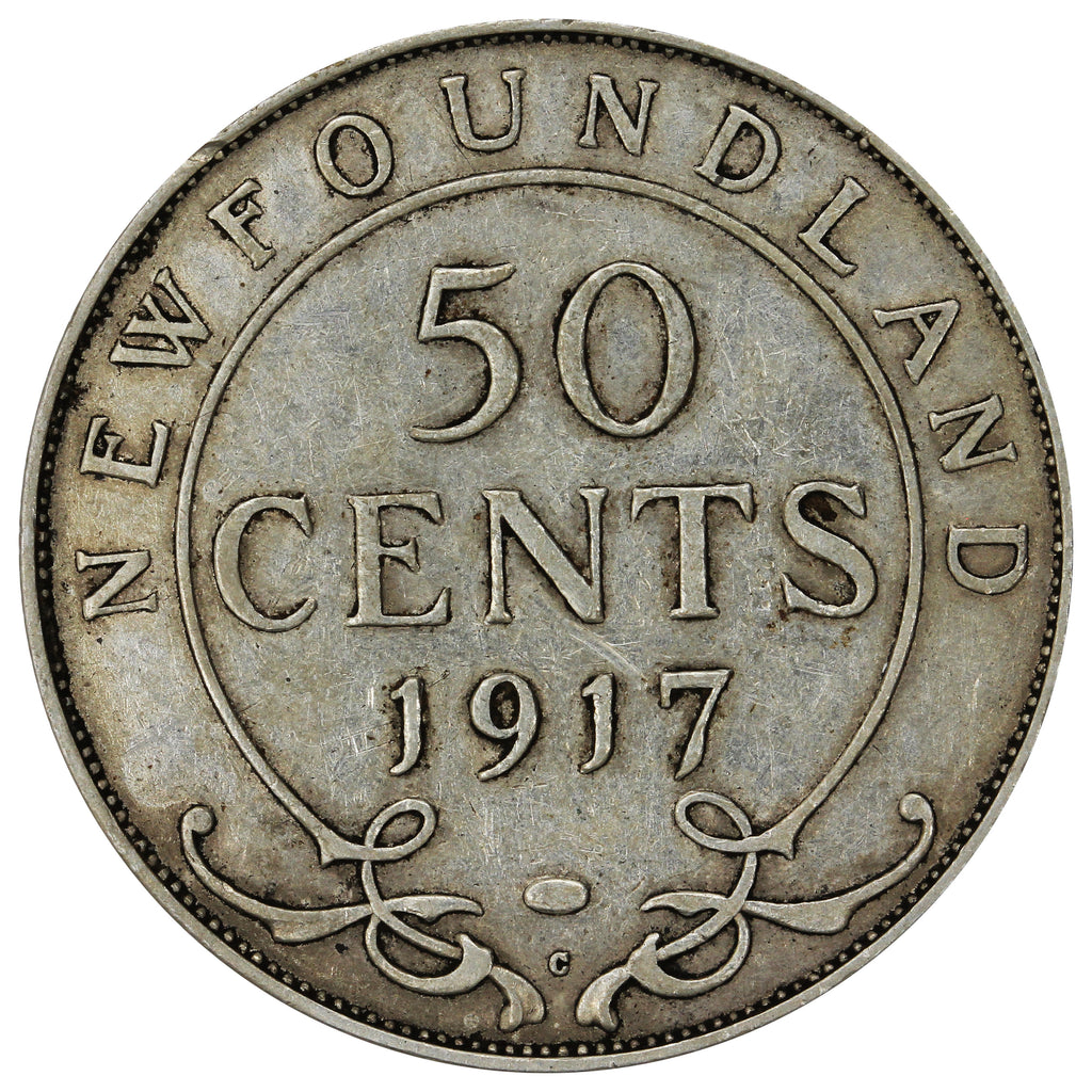 1917C Newfoundland 50-cents F-VF (F-15)