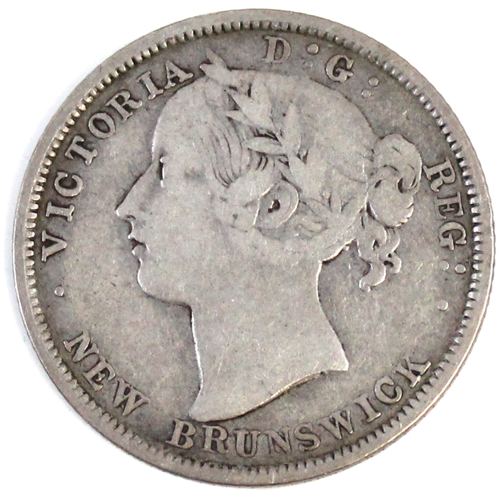 1862 New Brunswick 20-cents F-VF (F-15) $