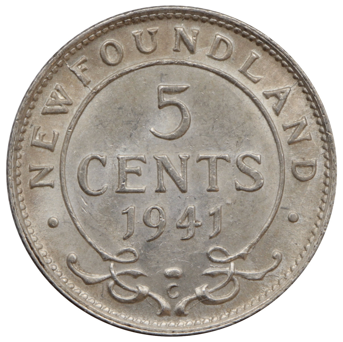 1941C Newfoundland 5-cents Uncirculated (MS-60)