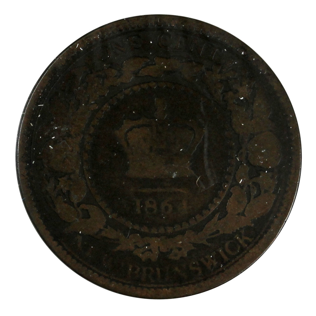 1864 Tall 6 New Brunswick 1-cent Filler