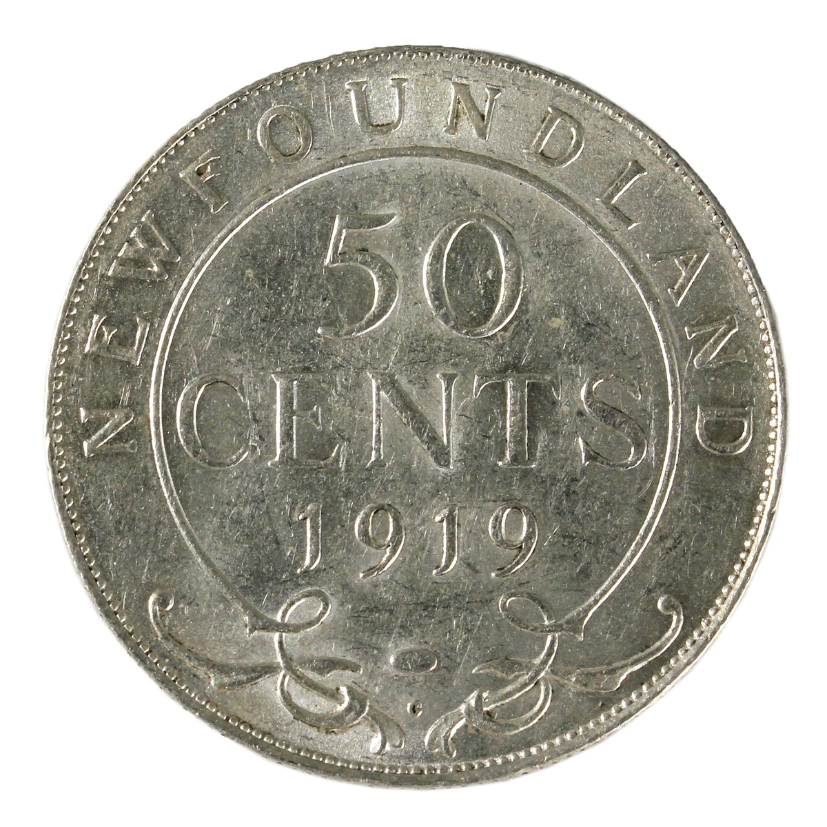 1919C Newfoundland 50-cents AU-UNC (AU-50)