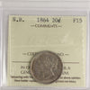 1864 New Brunswick 20-cents ICCS Certified F-15