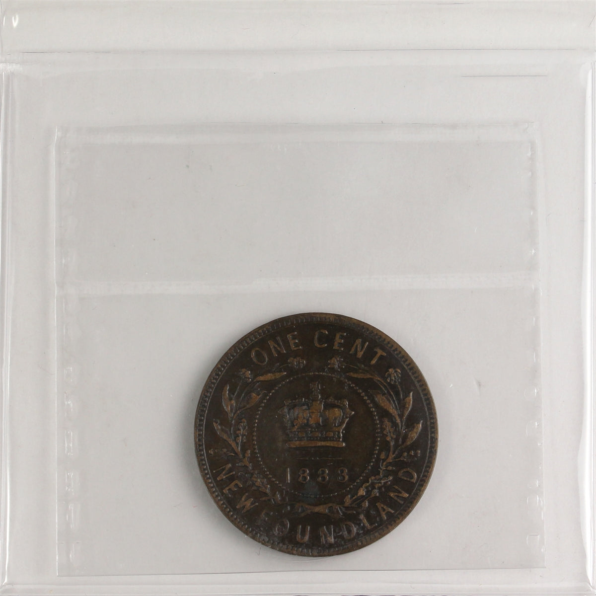 1888 Newfoundland 1-cent ICCS Certified VF-20