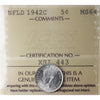 1942C Newfoundland 5-cents ICCS Certified MS-64