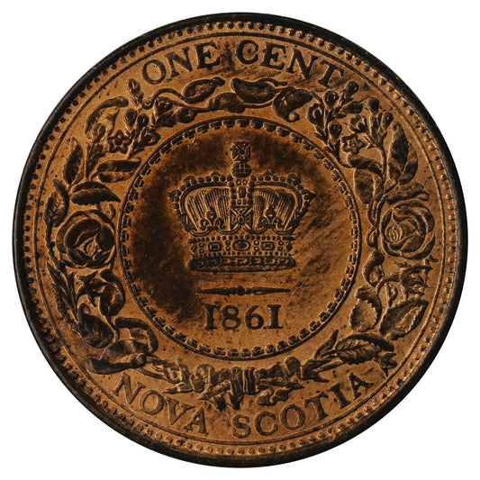 1861 Large Bud Nova Scotia 1-cent UNC+ (MS-62) $