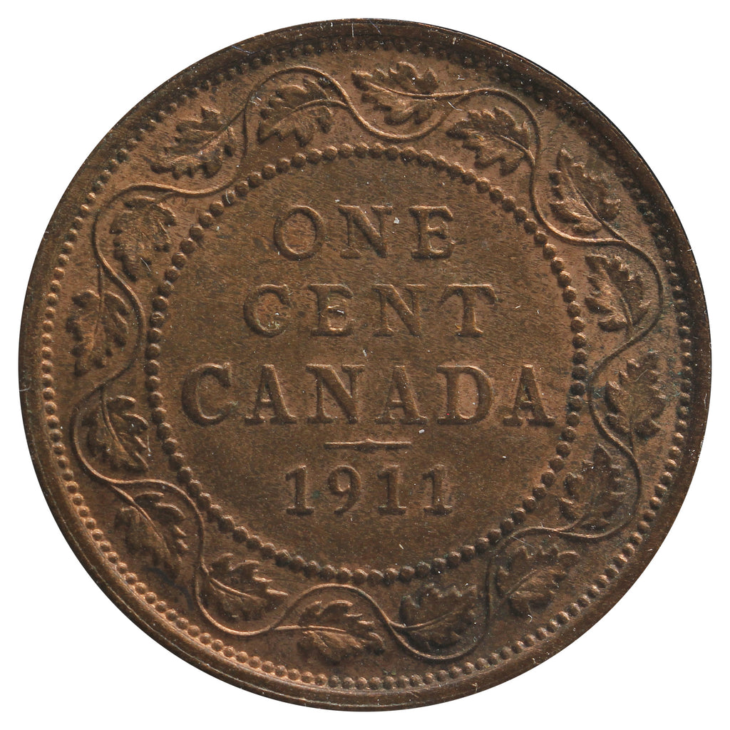 1911 Canada 1-Cent AU-UNC (AU-55) Impaired