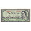 BC-29b 1954 Canada $1 Beattie-Coyne, Devil's Face, O/A, VF (Dam'g)