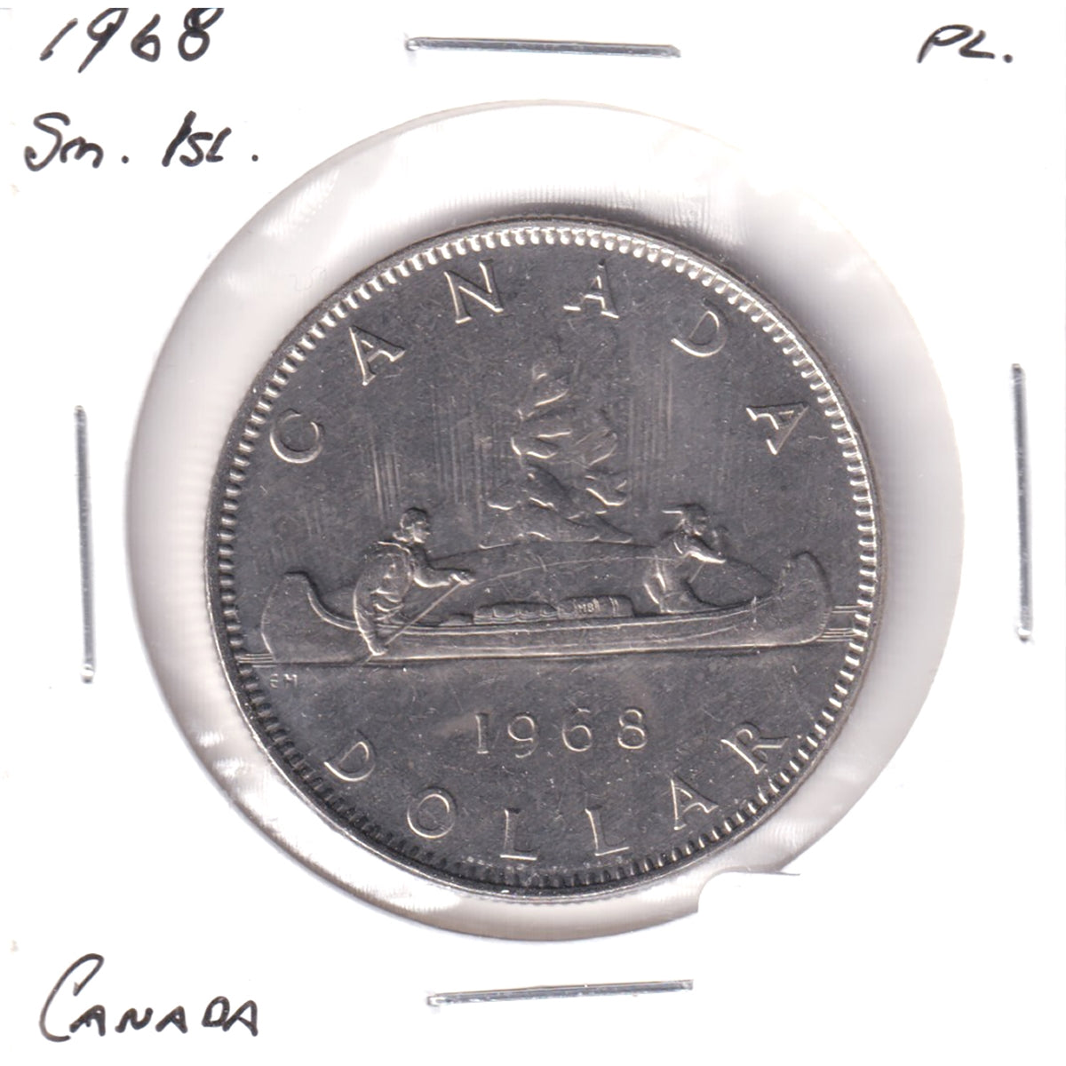 1968 Small Island Canada Nickel Dollar Proof Like