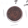 1892 Obv. 2 Canada 1-cent Fine (F-12) Corrosion