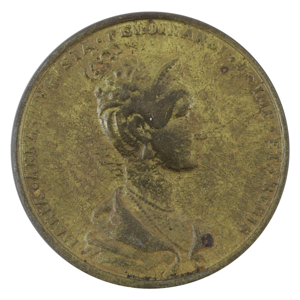 1836 Maria Anna & Ferdinand I of Austria Bronze Coronation Medal