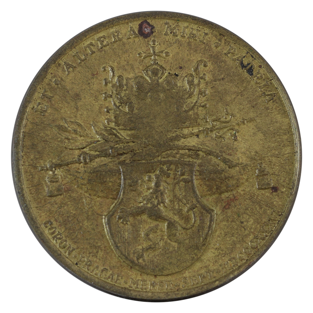 1836 Maria Anna & Ferdinand I of Austria Bronze Coronation Medal