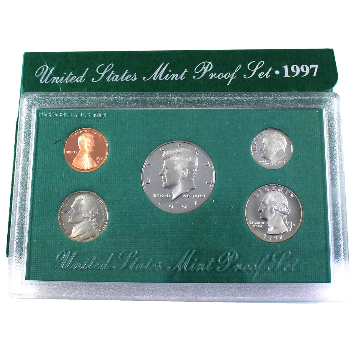 1997 S USA Proof Set in Original Envelope (Light Issues)