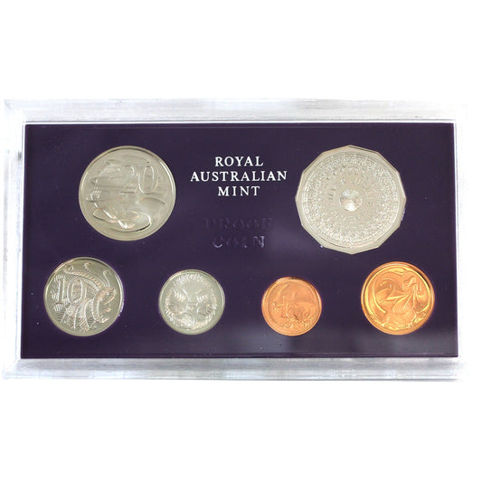 1977 Australia Silver Jubilee Commemorative Proof Coin Set (1 coin scuffed, 1 spot)