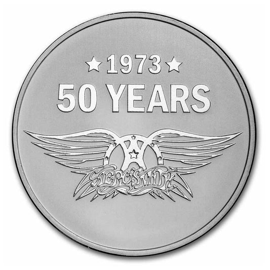 2023 Niue $2 Aerosmith 50th Anniversary 1oz .999 Silver (No Tax)