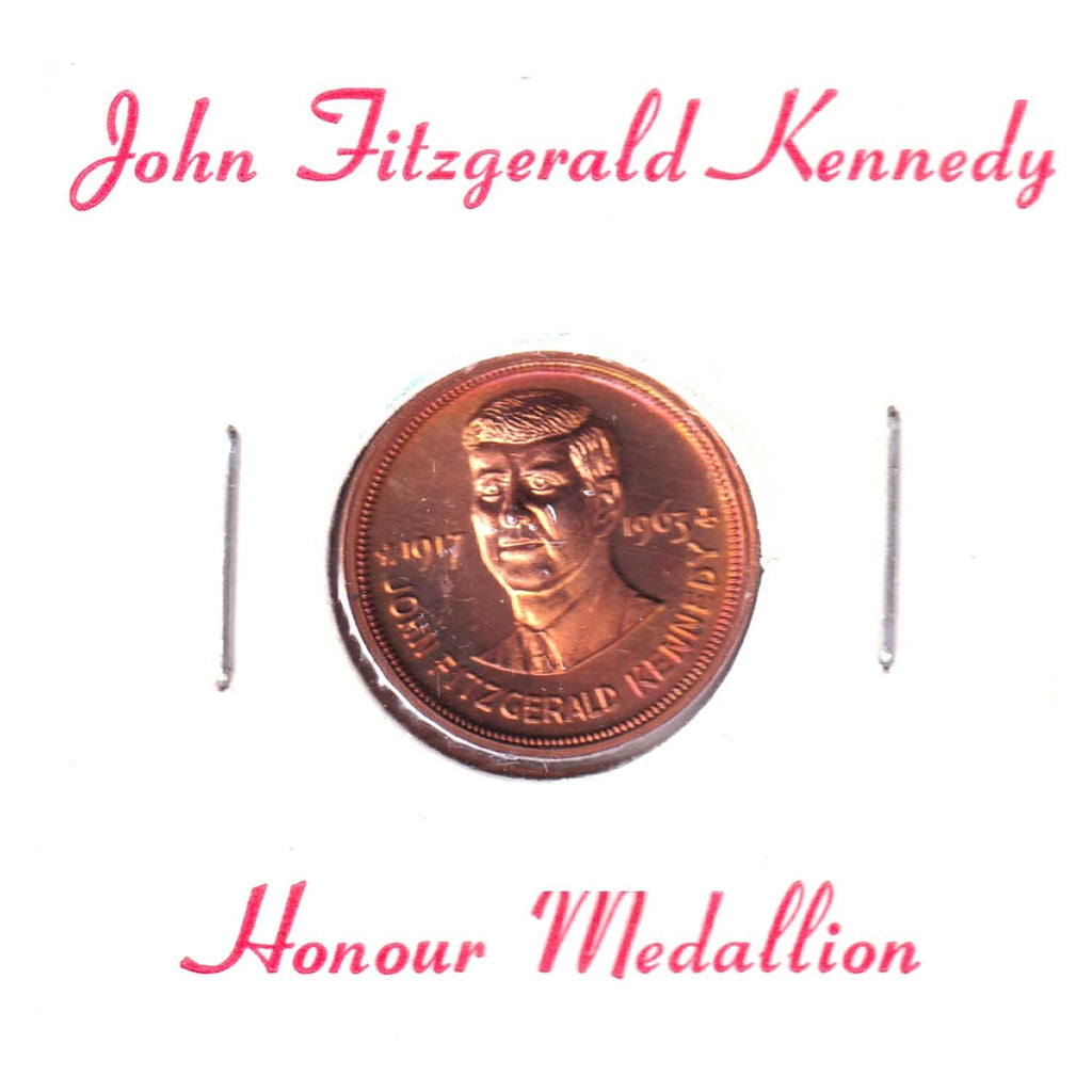 John Fitzgerald Kennedy Honour Medallion: Peace and Freedom Do Not Come Cheap (Toned)