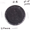 Great Britain 1797 2 Pence VF-EF (VF-30) Nicks