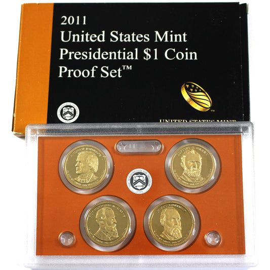 2011 USA Mint Presidential $1 Coin Proof Set (A bit of toning, light wear on sleeve)