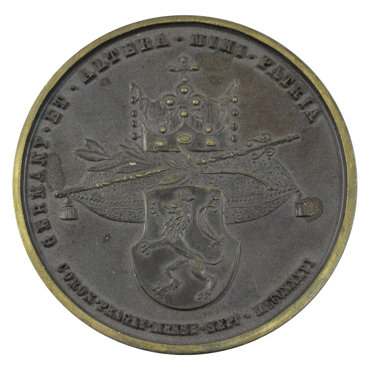 Replica 1836 Maria Anna Augusta & Ferdinand I of Bohemia Coronation Giant Medallion