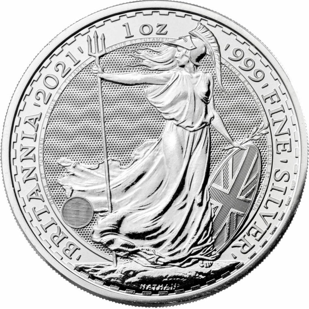 2021 Great Britain 2-Pound Britannia 1oz. .999 Silver (No Tax)