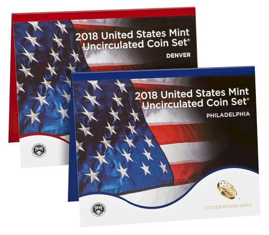 2018 USA Uncirculated P&D Coin Set (Light wear)