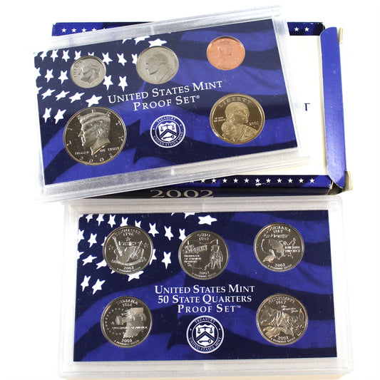 2002 S USA Proof Set in Envelope (Light Wear on Case & Sleeve)