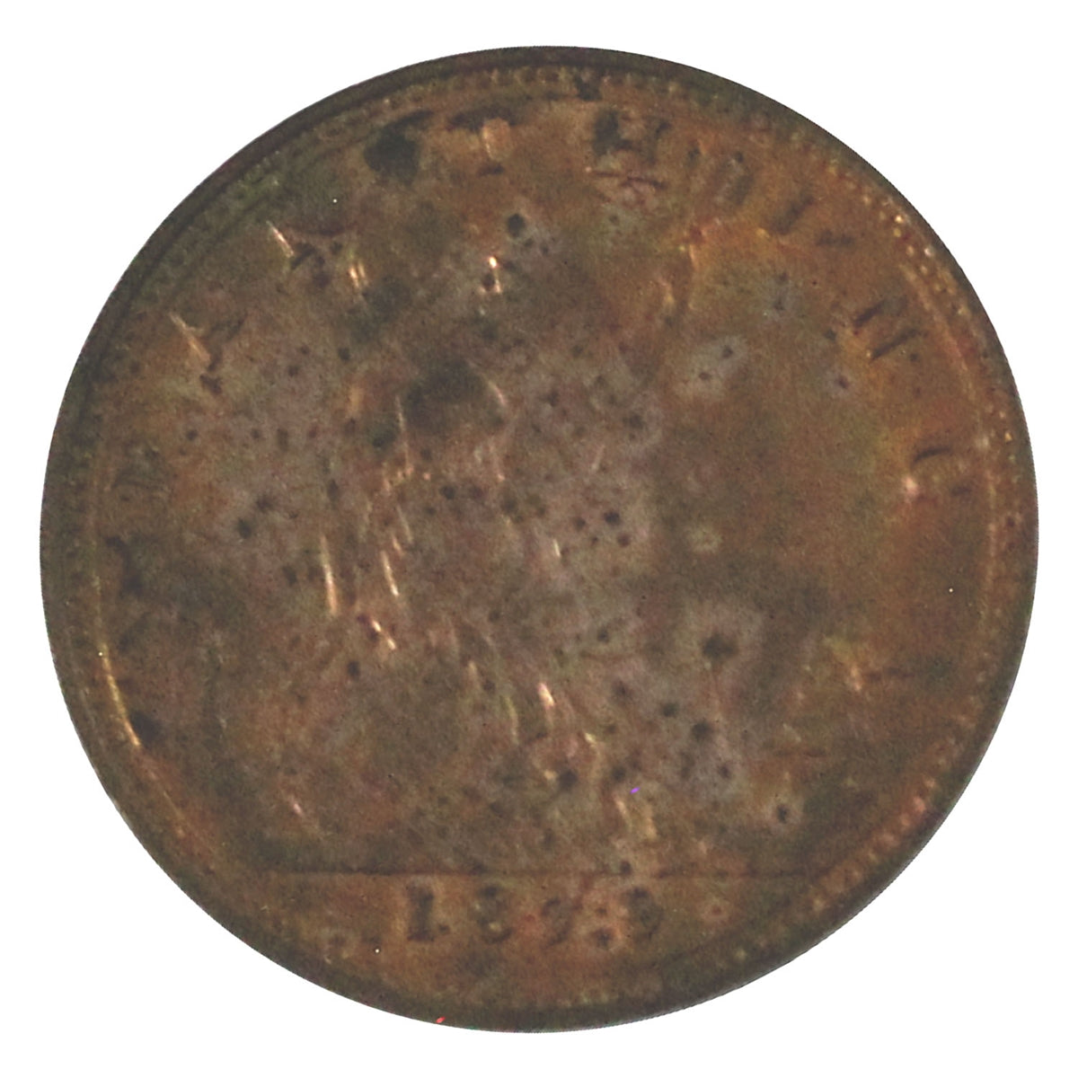 Great Britain 1879 Normal 9 Victoria 1-Farthing UNC (MS-60)