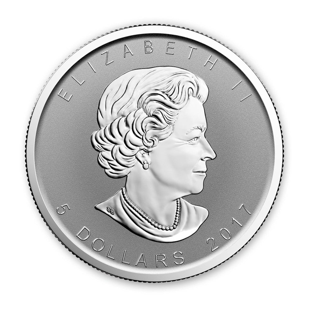 2017 Canada $5 Rooster Privy Reverse Proof .9999 Silver Maple Leaf (No Tax) Coin scratched