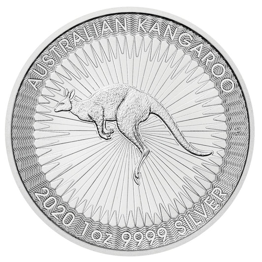 2020 Australia $1 Kangaroo 1oz. .999 Silver (No Tax) May be Lightly Toned