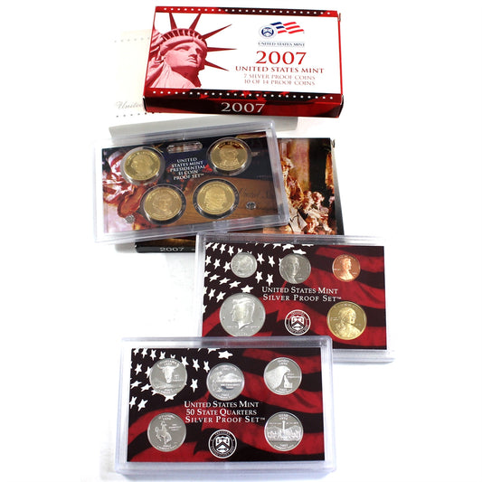 2007S USA Silver Proof Set (Light Issues)