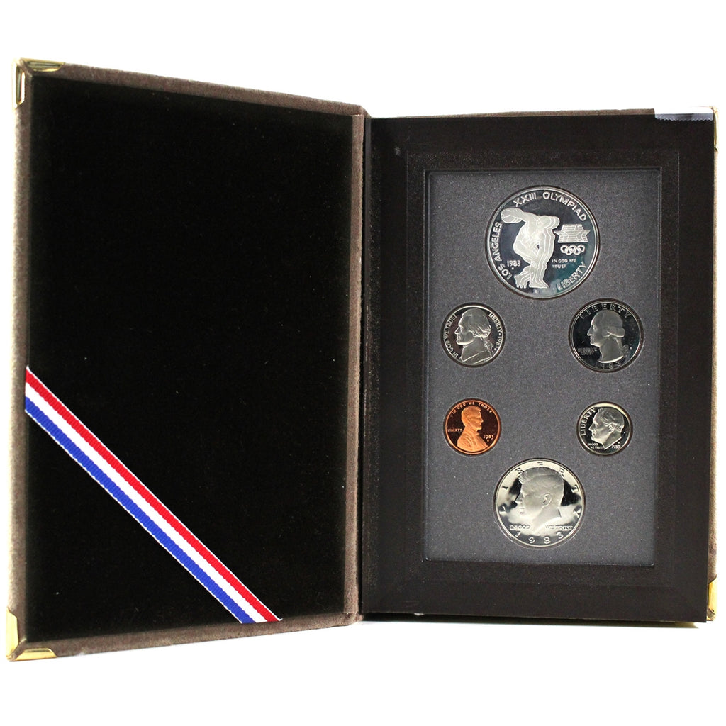 1983 S USA 6-coin Prestige Proof Set: XXIII Olympiad, LA (Issues)