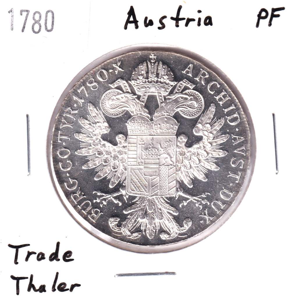 1780 Austria Maria Theresa Silver Thaler Restrike Proof