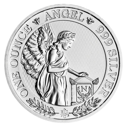 2021 EIC 1-Pound Saint Helena Napoleon Angel 1oz .999 Silver Coin (No Tax) Rim Scuffs