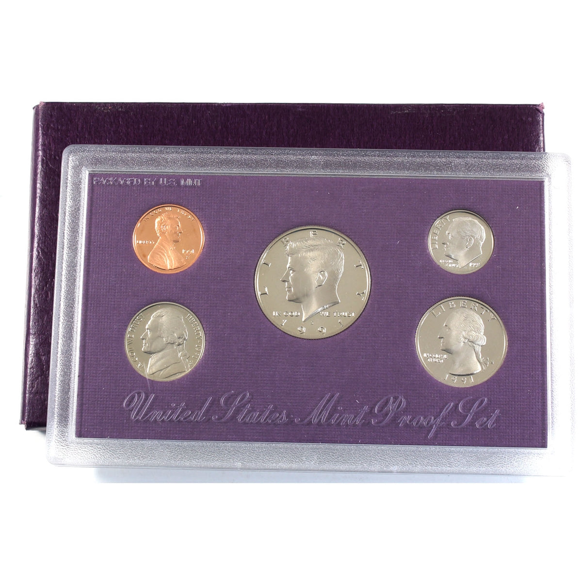 1991 S USA Proof Set in Original Envelope (Light wear on sleeve)