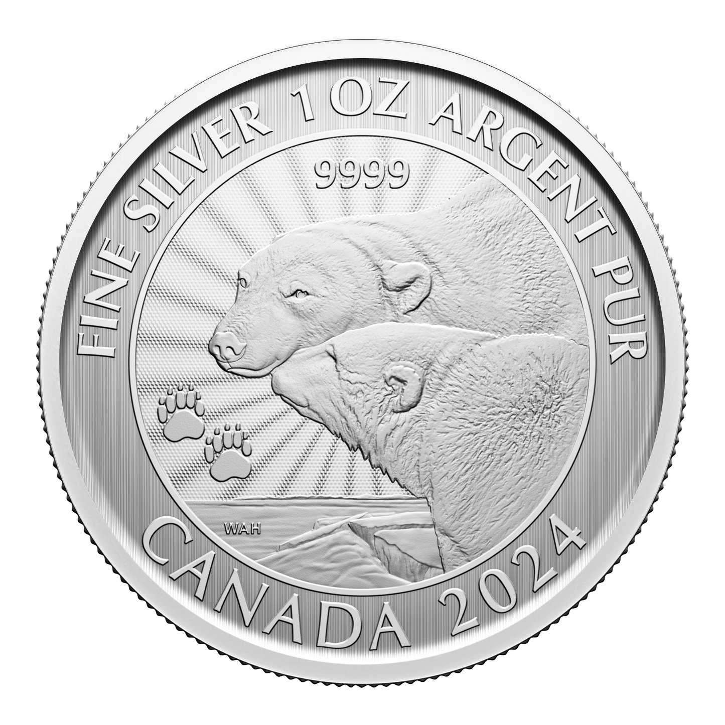 2024 Canada $5 The Majestic Polar Bears Premium Bullion Fine Silver (No Tax)