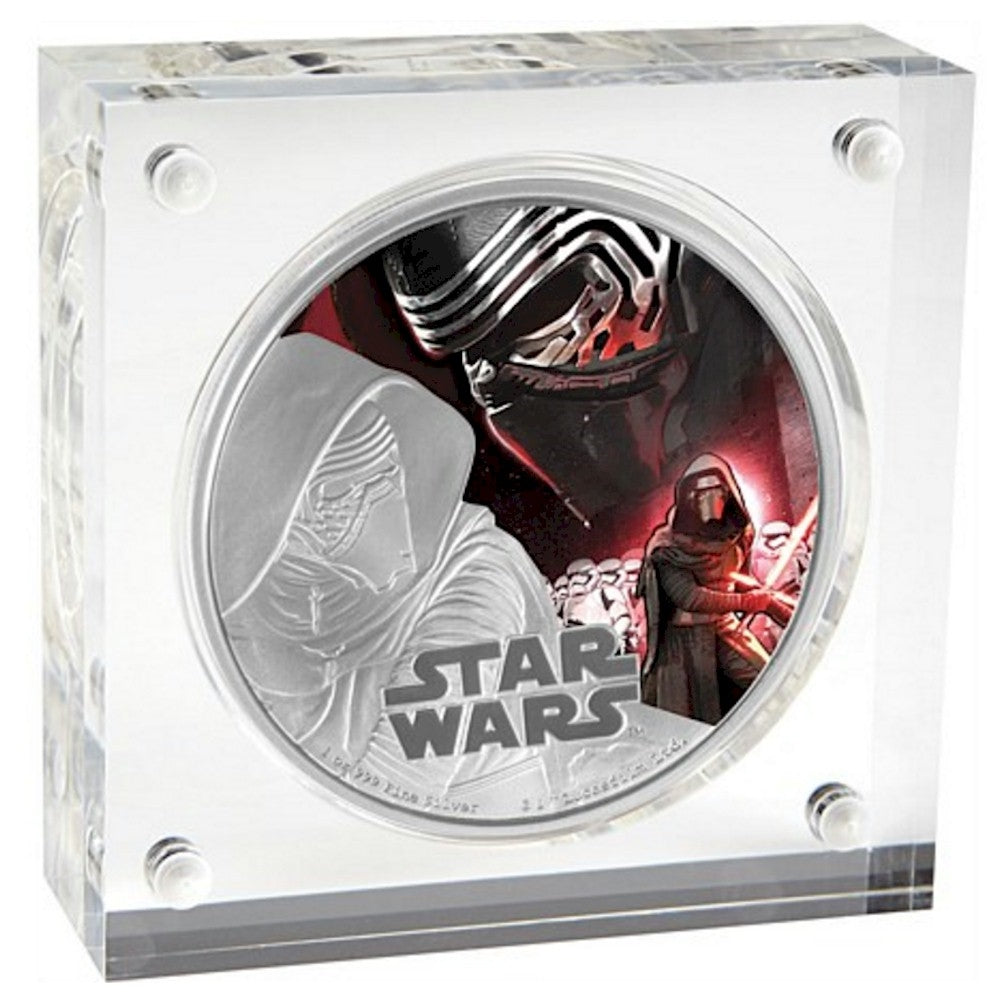 2016 Niue $2 Star Wars: The Force Awakens - Kylo Ren (TAX Exempt) Outer Box Scuffed