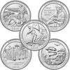 2016 USA National Parks Quarter Set - P&D Singles (total of 10 coins)