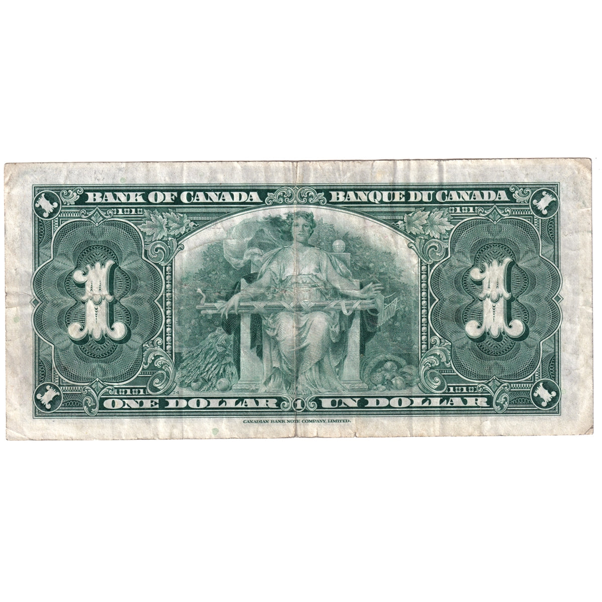 BC-21d 1937 Canada $1 Note, Coyne-Towers, F-VF (F-15) Tears, holes, or impaired