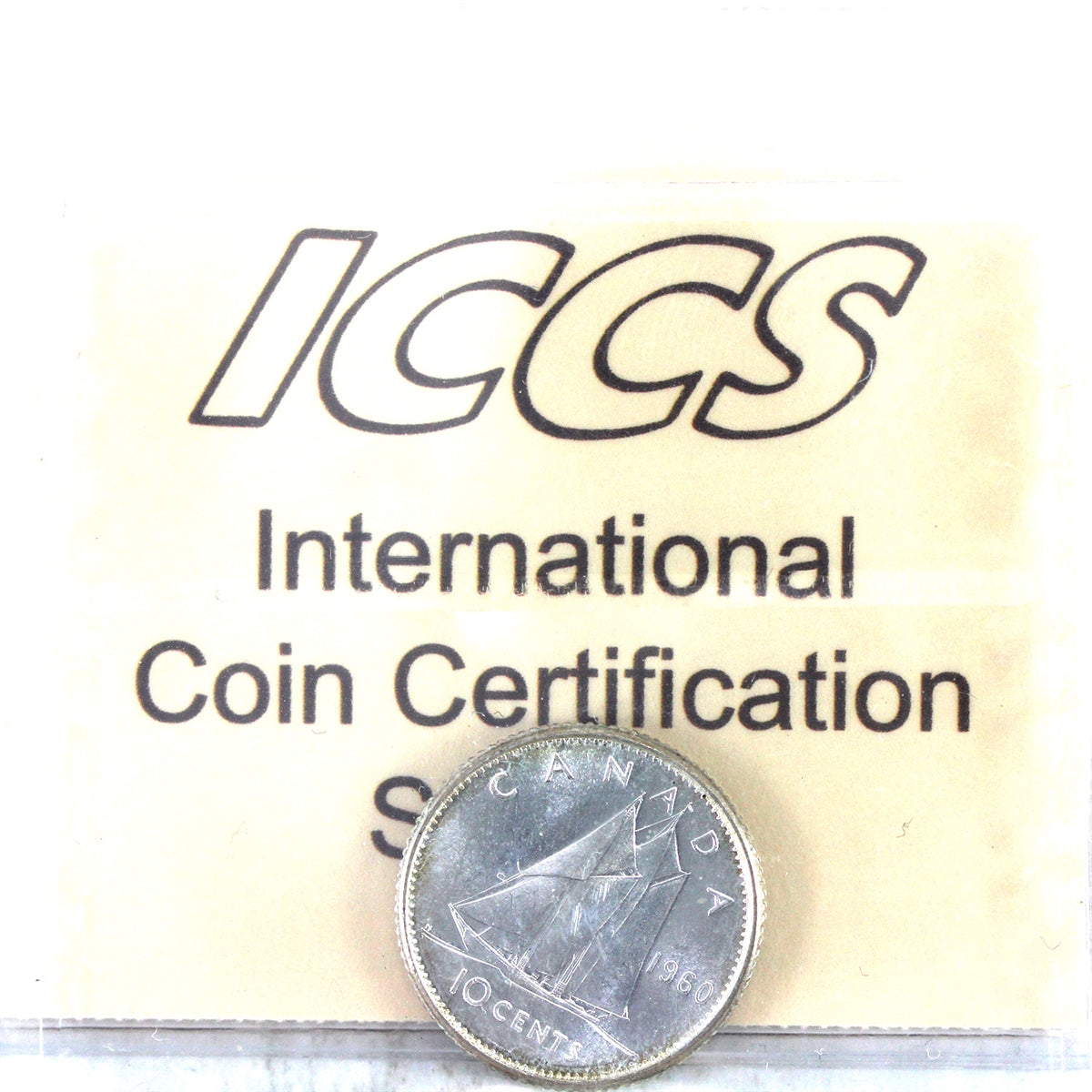 1960 Canada 10-cents ICCS Certified MS-65