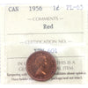 1956 Canada 1-cent ICCS Certified PL-65 Red