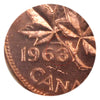 1963 Hanging 3 Canada 1-cent ICCS Certified MS-63 Red