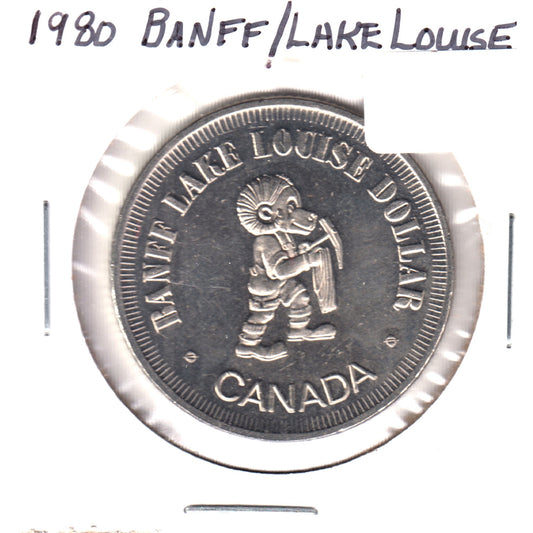 1980 Banff Lake Louise Dollar - Lake Minnewanka