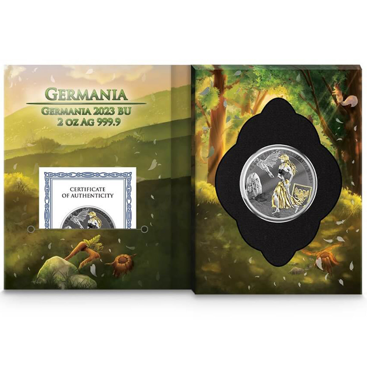 2023 Germania 2oz World's Fair of Money ANA Fine Silver Coin in Booklet (No Tax)