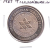 1967 Tillsonburg, ON, Canada Centennial Medallion: Heart of Canadian Tobacco Belt