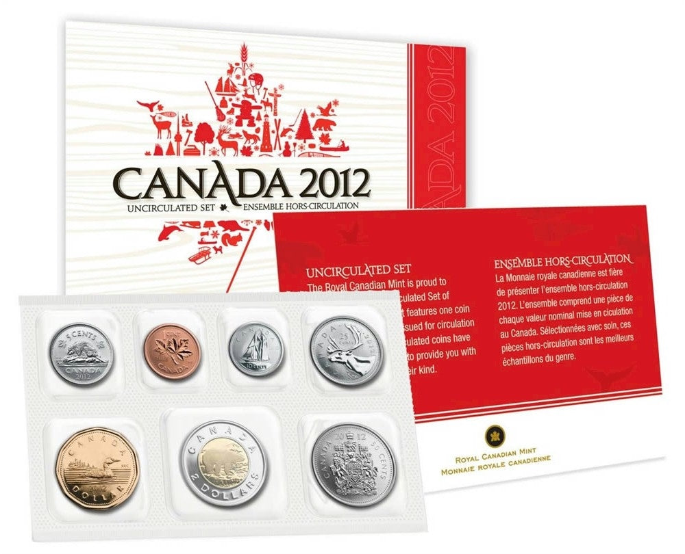 2012 Canada Regular Uncirculated Proof Like Set