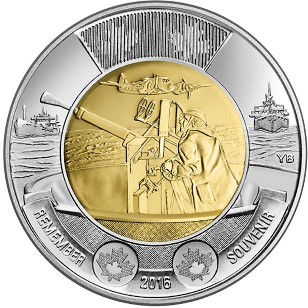 2016 Canada $2 75th Ann. Battle of the Atlantic 5-coin Circulation Pack