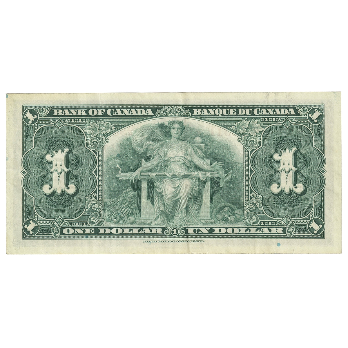 BC-21b 1937 Canada $1 Gordon-Towers, Narrow Panel, H/A, VF-EF