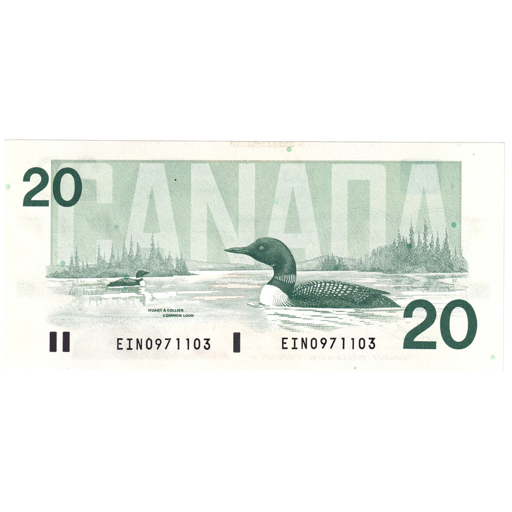 BC-58a-i 1991 Canada $20 Thiessen-Crow, EIN, UNC