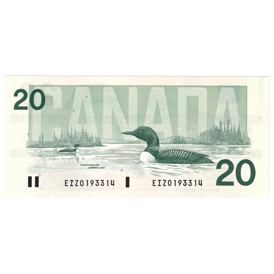 BC-58a-i 1991 Canada $20 Thiessen-Crow, EIZ, CUNC