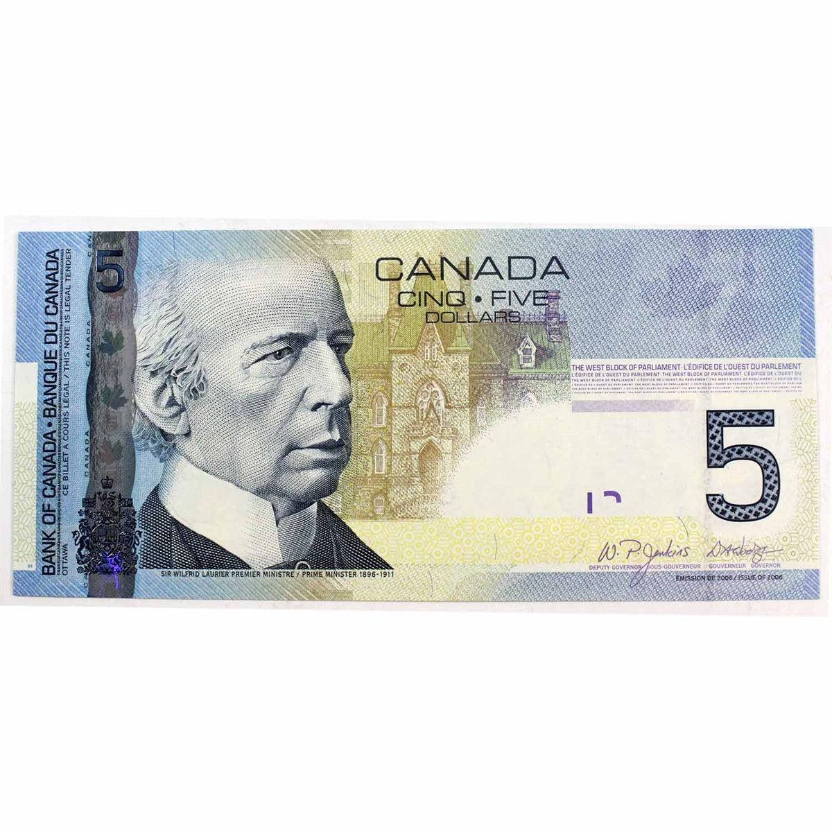 BC-67a 2006 Canada $5 Jenkins-Dodge, APD, CUNC